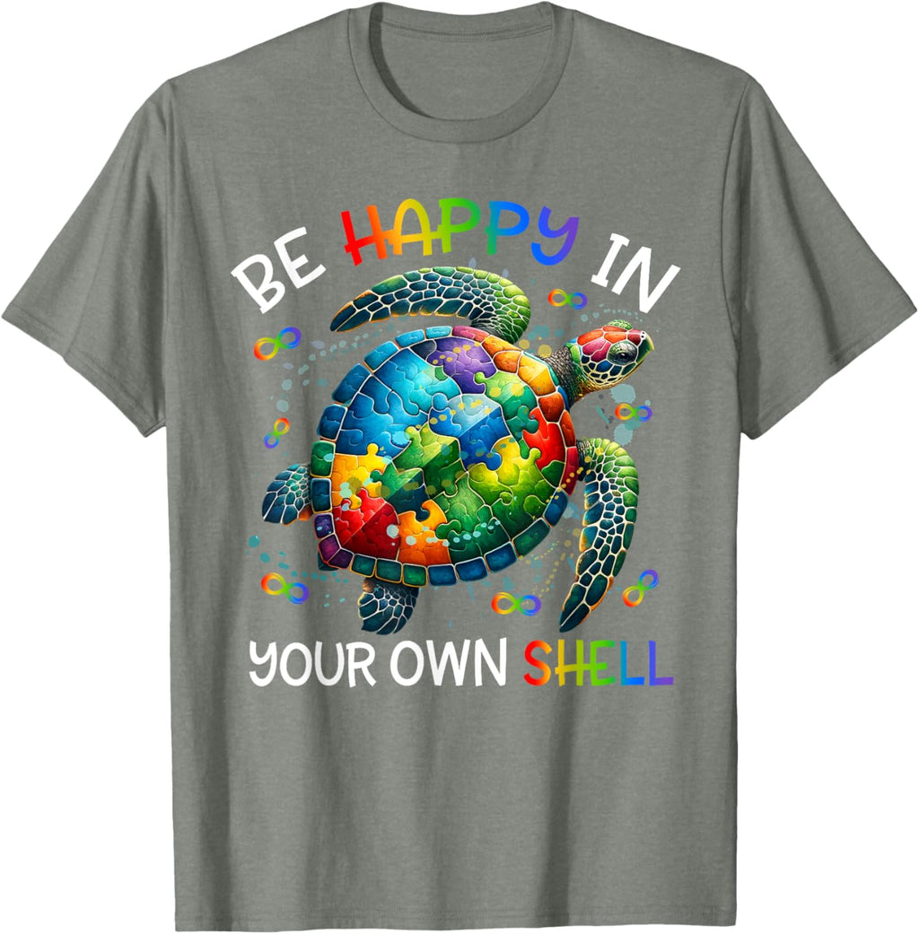 Puzzle Turtle Be Happy In Your Own Shell Autism Awareness