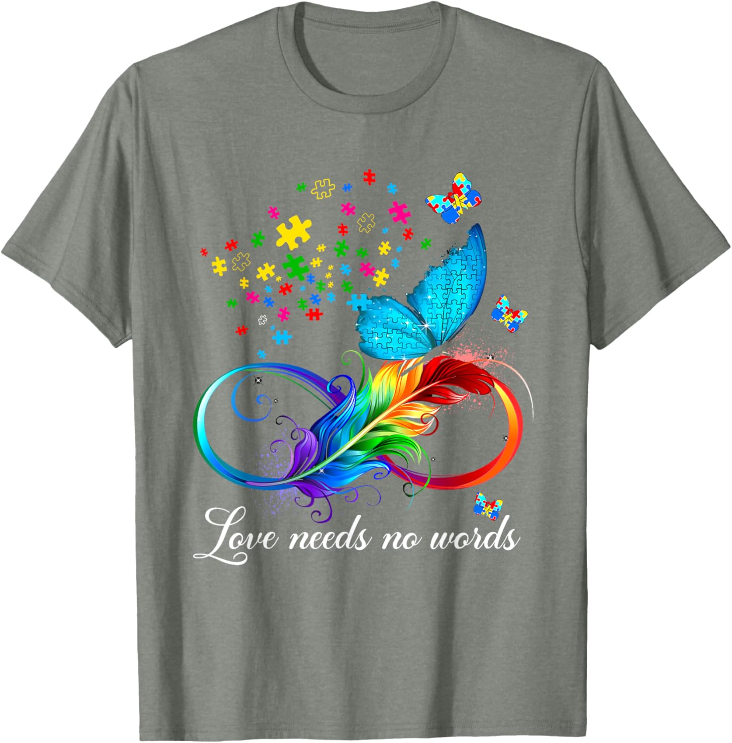 Love Needs No Words Autism Kids Mom Support Autism Awareness