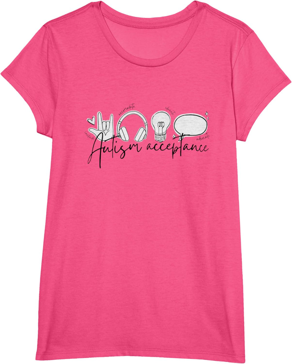 Autism Awareness Acceptance Shirt Support Mom Women Kid