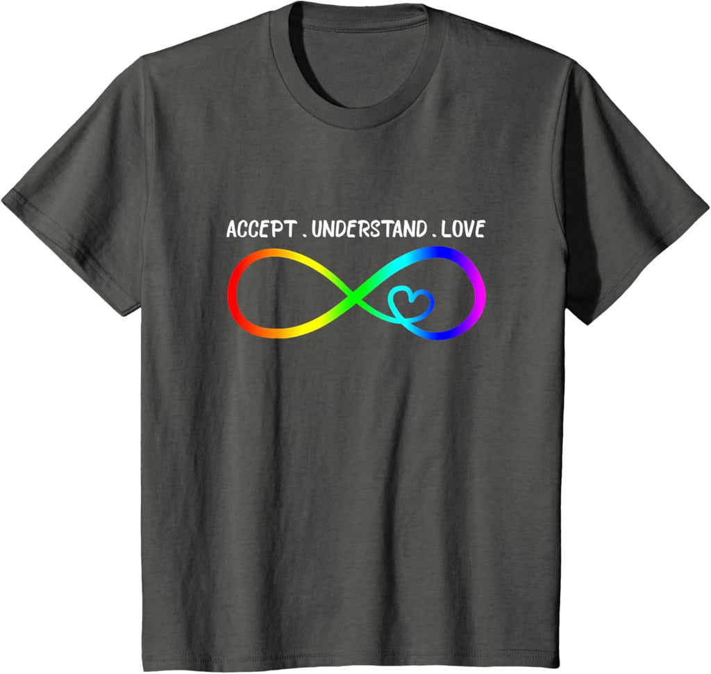 Accept Understand Love Heart Infinity Autism Awareness