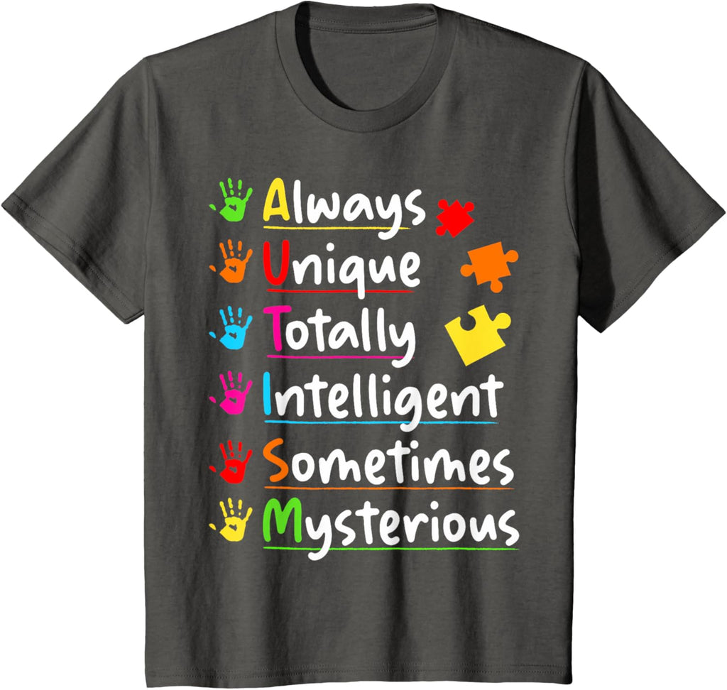 Always Unique Autism Awareness Totally Intelligent Kids