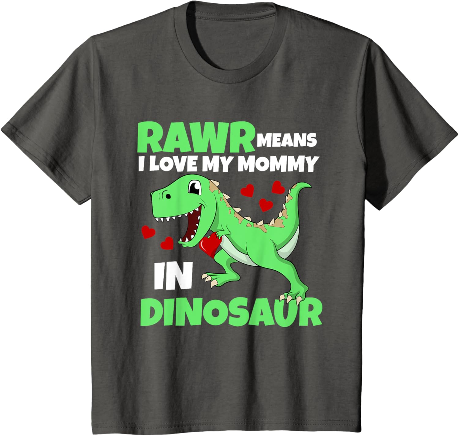 Kids I Love My Mommy Rawr Dinosaur Mom Mother's Day Toddler Boy Mother Shirt