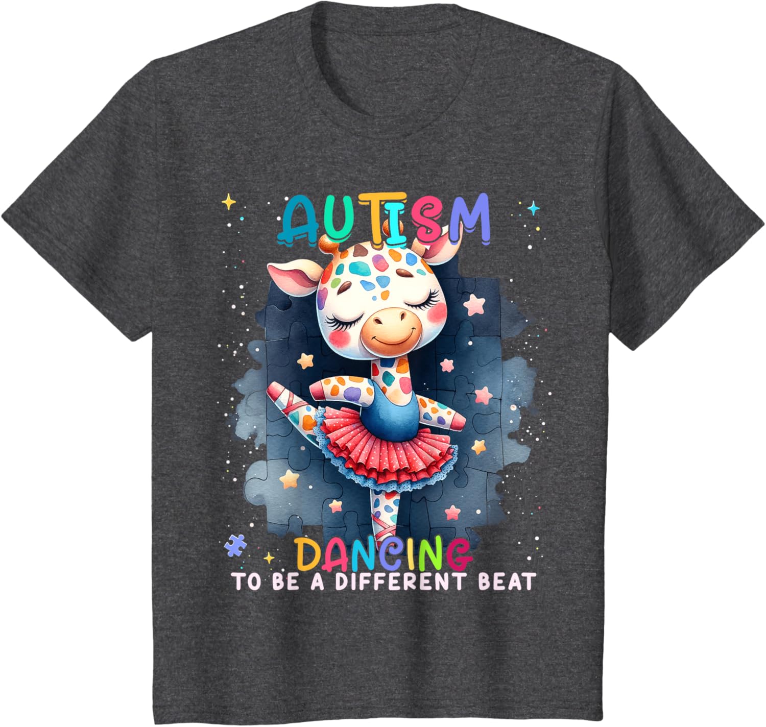 Autism Awareness Cute Unicorn Dancing To A Different Beat