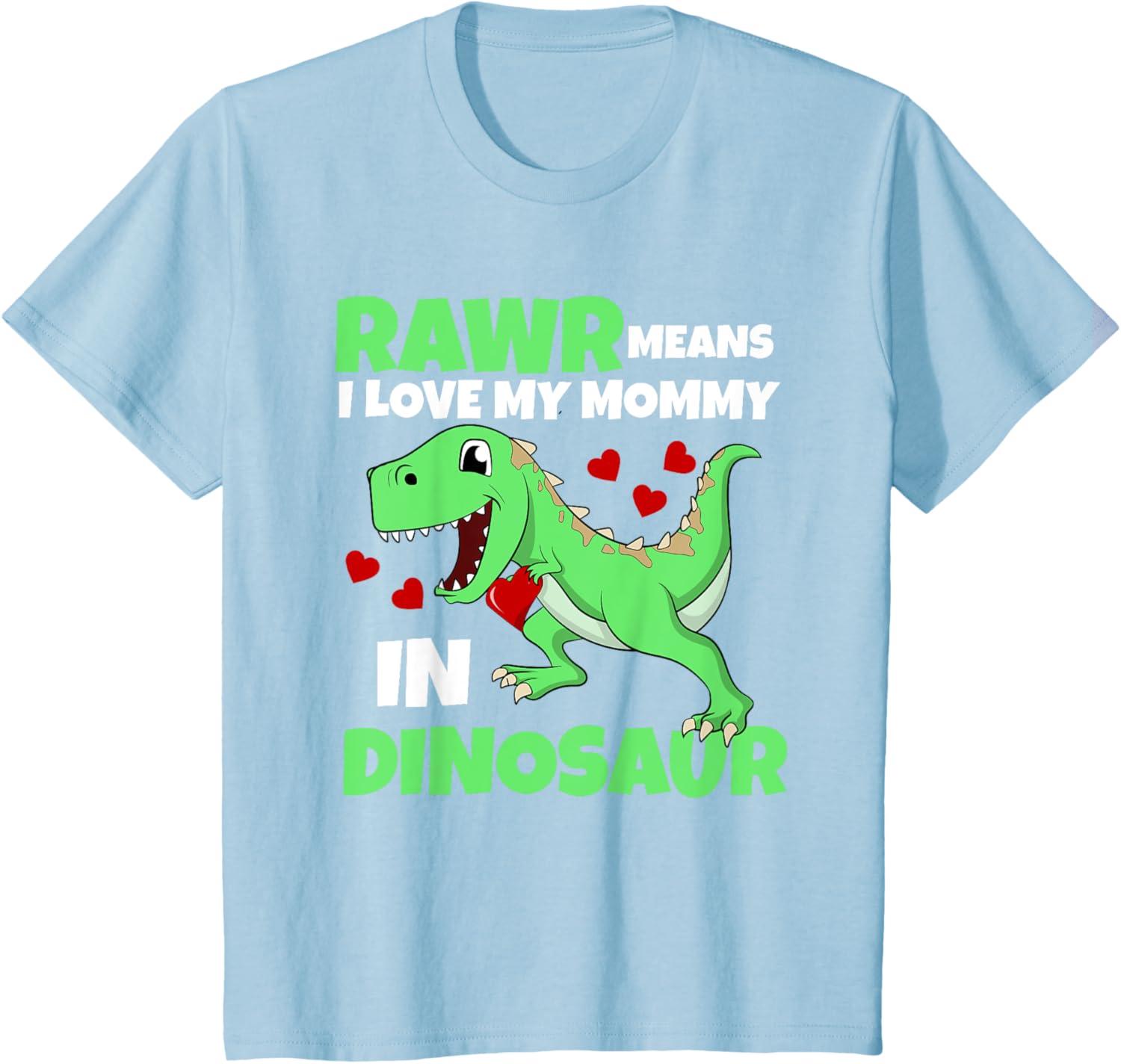 Kids I Love My Mommy Rawr Dinosaur Mom Mother's Day Toddler Boy Mother Shirt