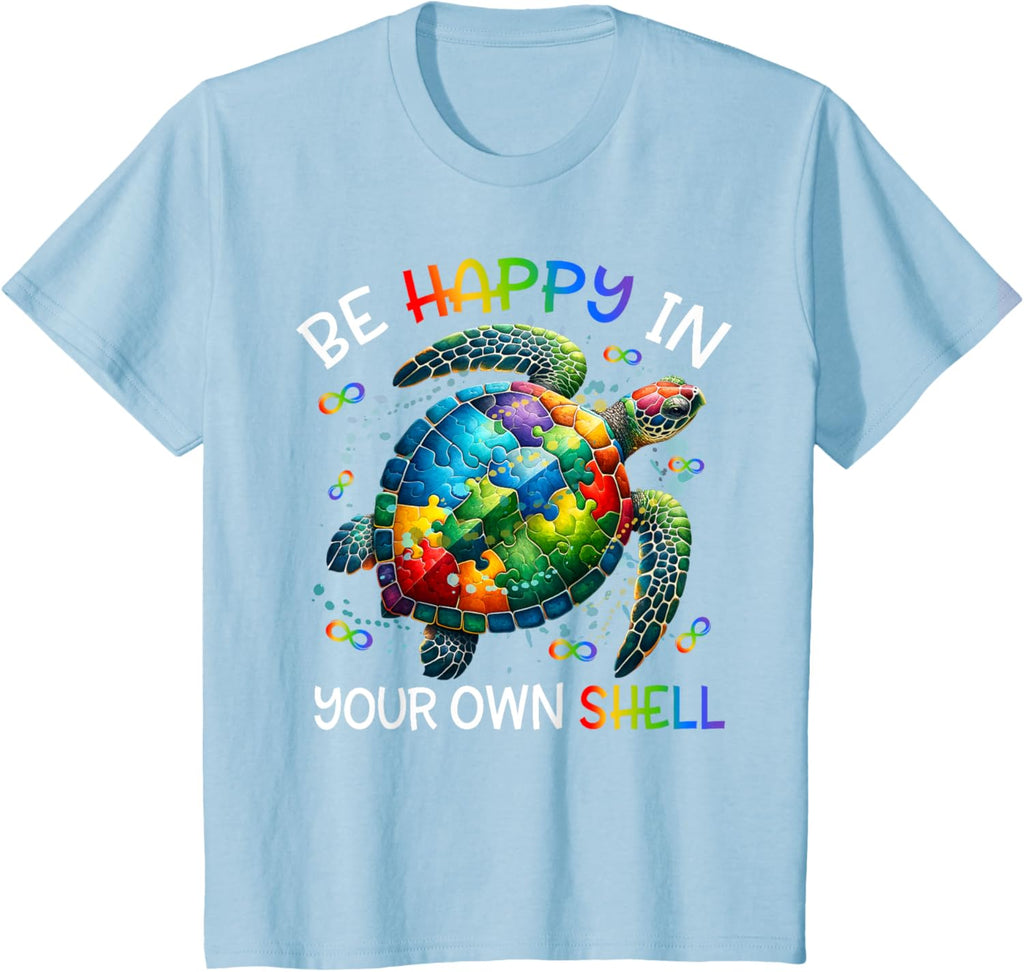 Puzzle Turtle Be Happy In Your Own Shell Autism Awareness