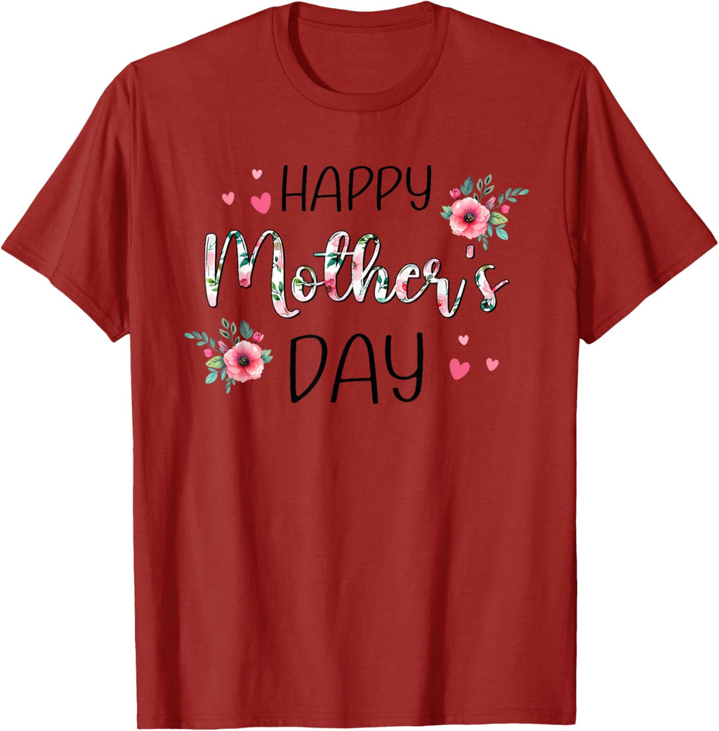 Happy Mothers Day Shirts for Women, Mom Tshirt Grandma Gift Mother Shirt