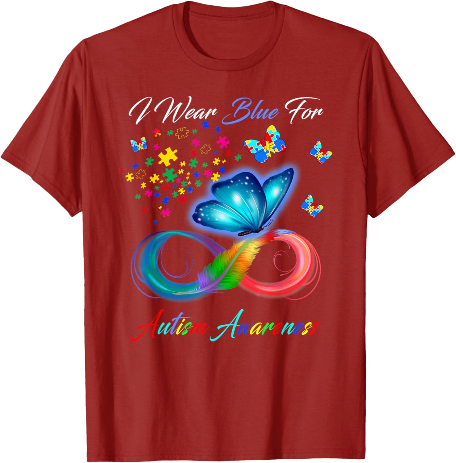 I Wear Blue For Autism Awareness - Autism Awareness Month