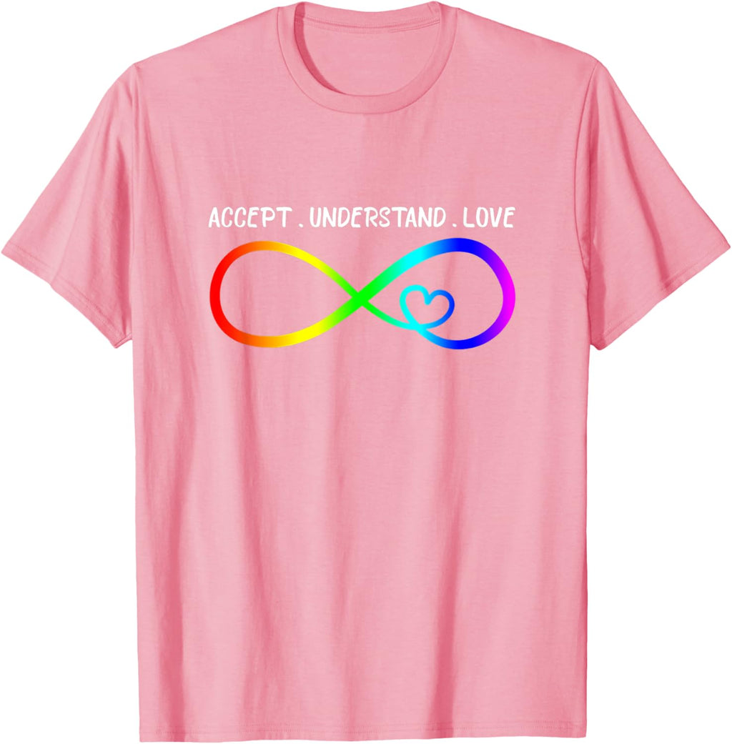 Accept Understand Love Heart Infinity Autism Awareness