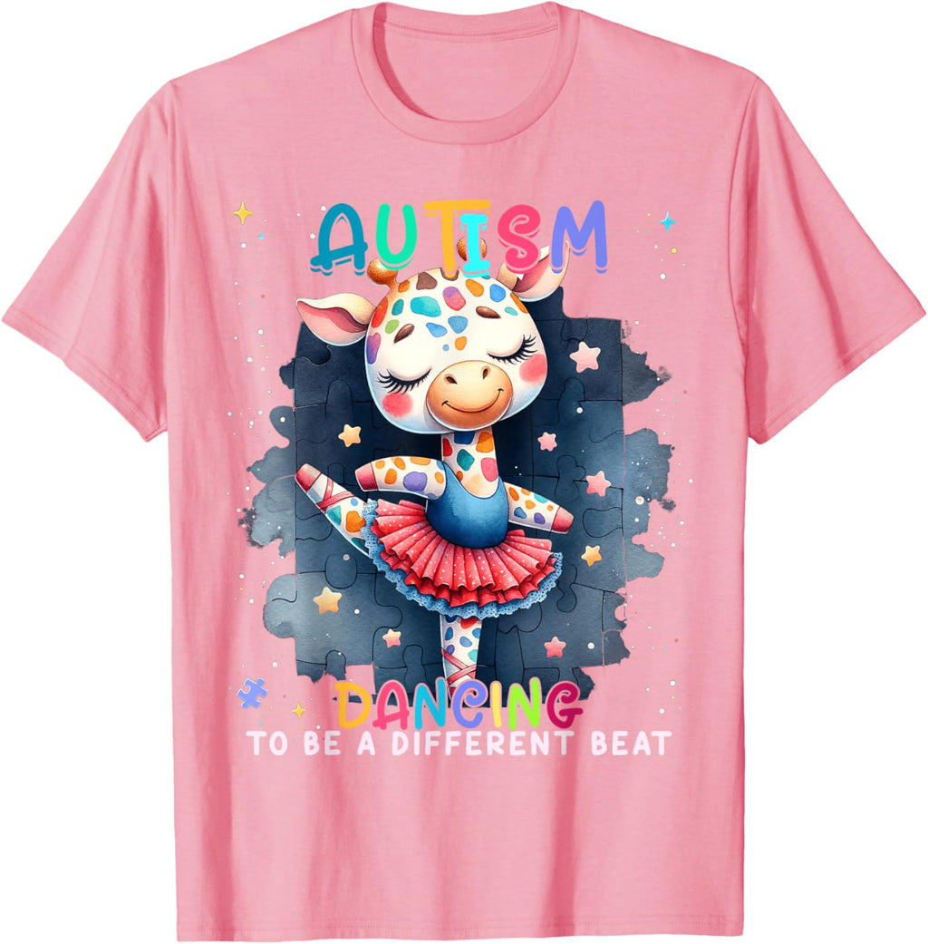 Autism Awareness Cute Unicorn Dancing To A Different Beat