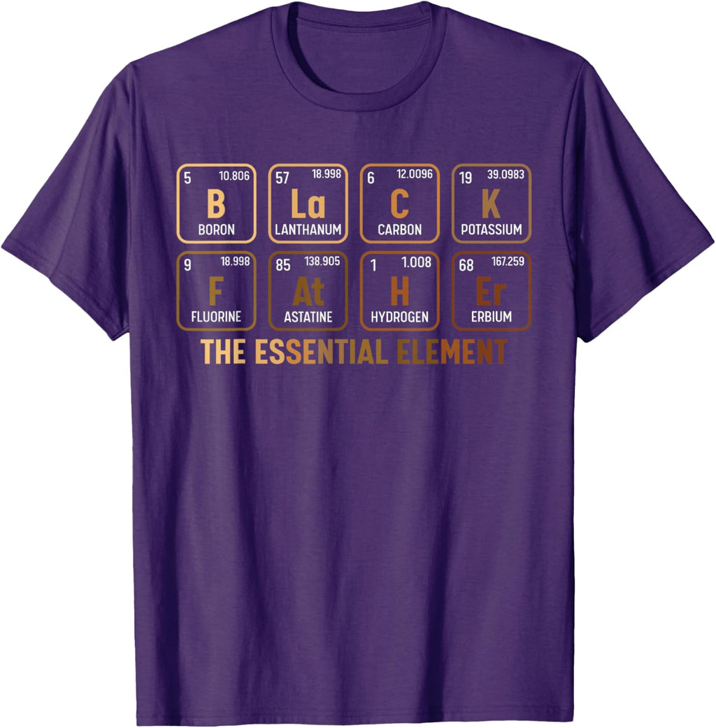 Mens Black Father's Day Black Dad Black Father Essential Element