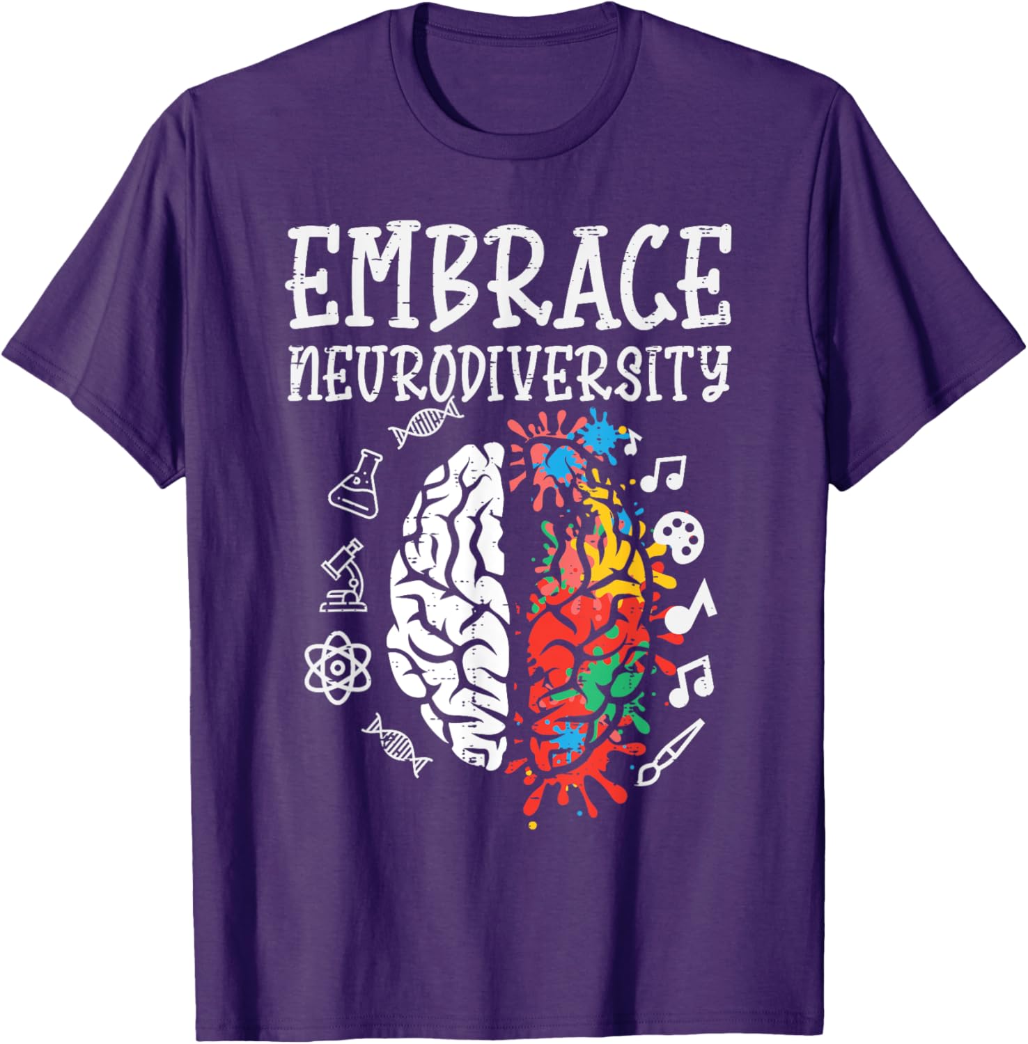 Embrace Neurodiversity Autism Awareness ASD Men Women Kids
