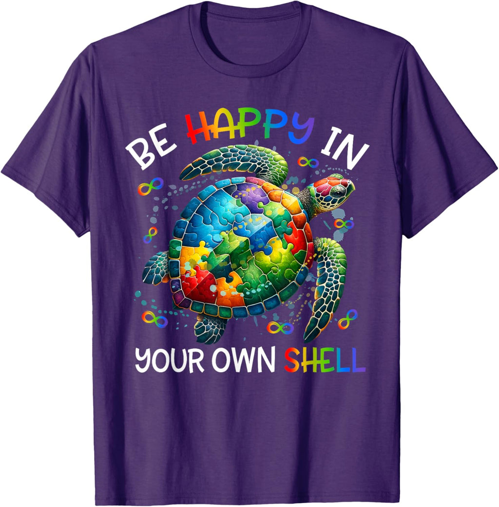 Puzzle Turtle Be Happy In Your Own Shell Autism Awareness