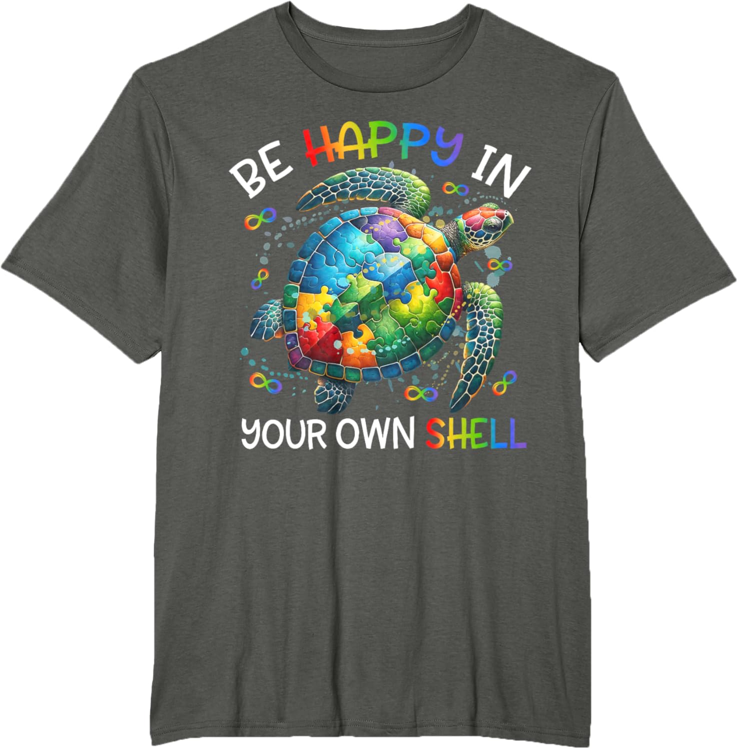 Puzzle Turtle Be Happy In Your Own Shell Autism Awareness