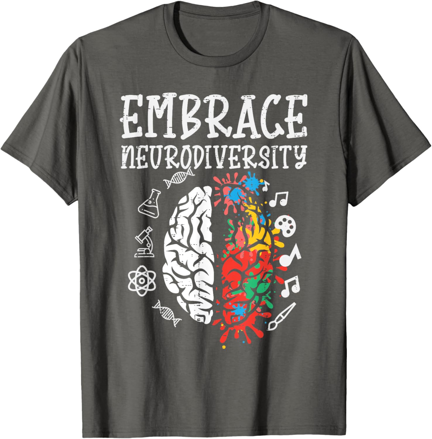 Embrace Neurodiversity Autism Awareness ASD Men Women Kids