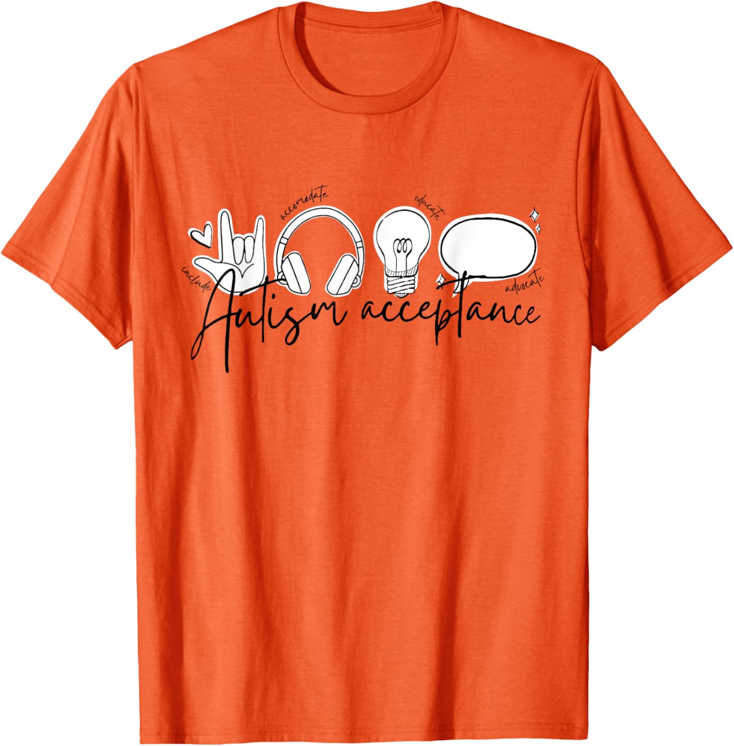 Autism Awareness Acceptance Shirt Support Mom Women Kid