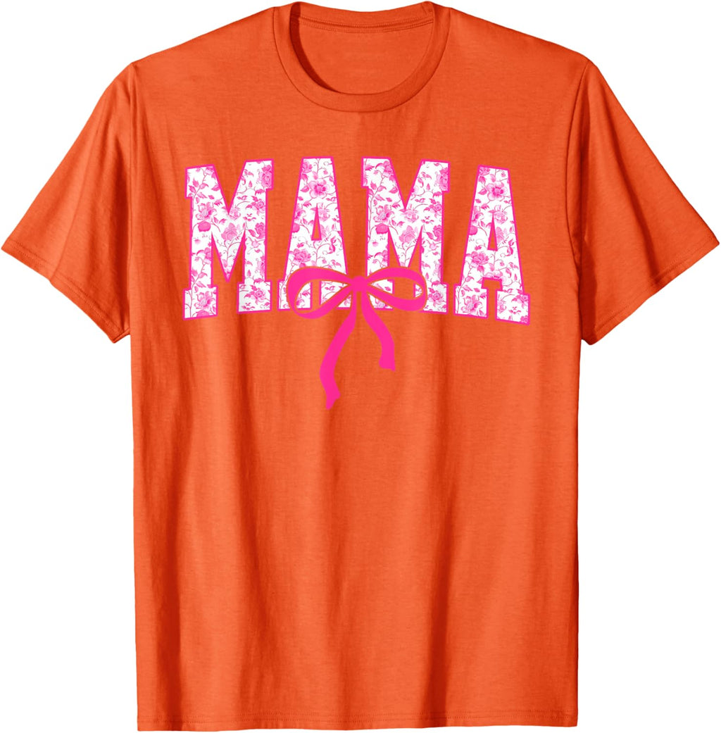 Coquette Pink Chinoiserie Mama Floral Bow Mom Mothers Day
