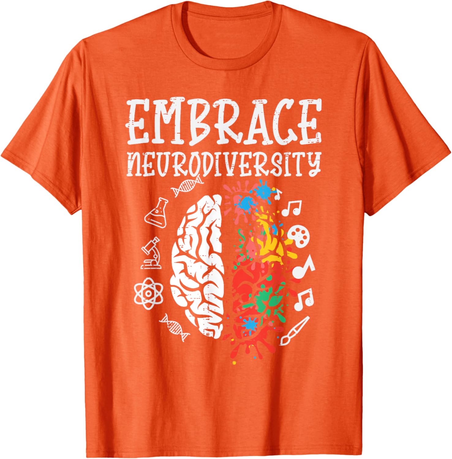 Embrace Neurodiversity Autism Awareness ASD Men Women Kids
