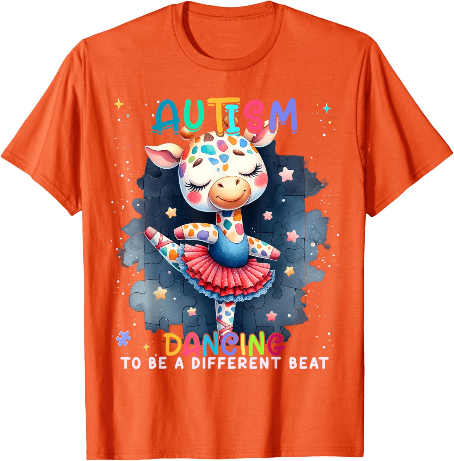 Autism Awareness Cute Unicorn Dancing To A Different Beat