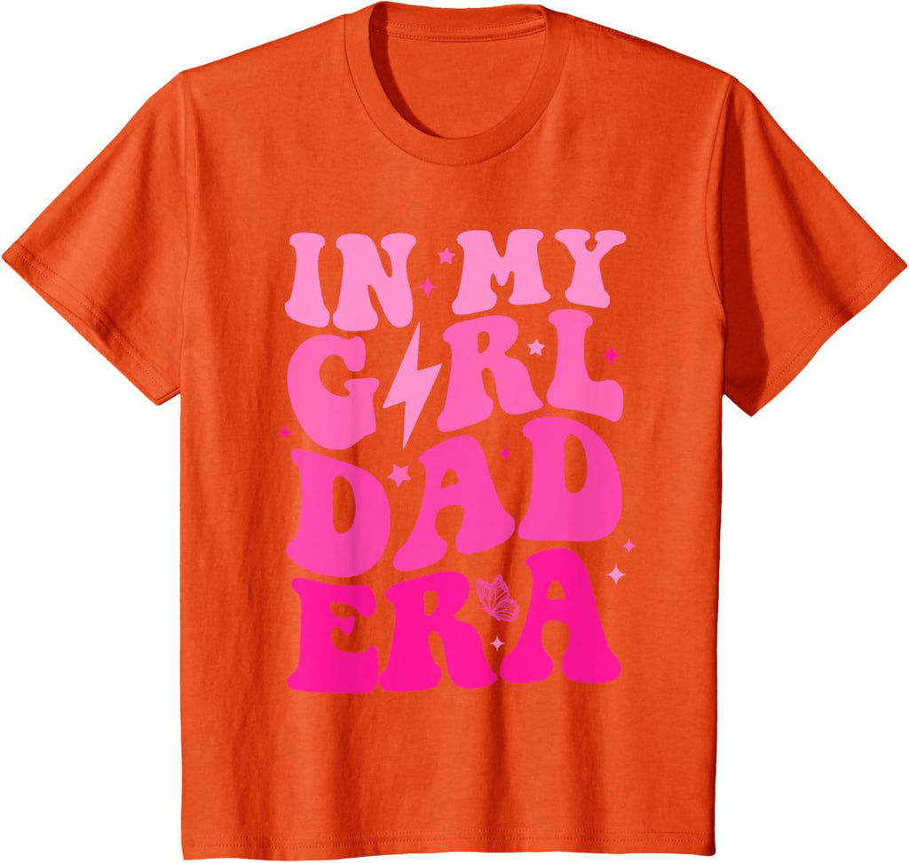 In My Dad Era Girl Groovy Retro Papa Fathers Day