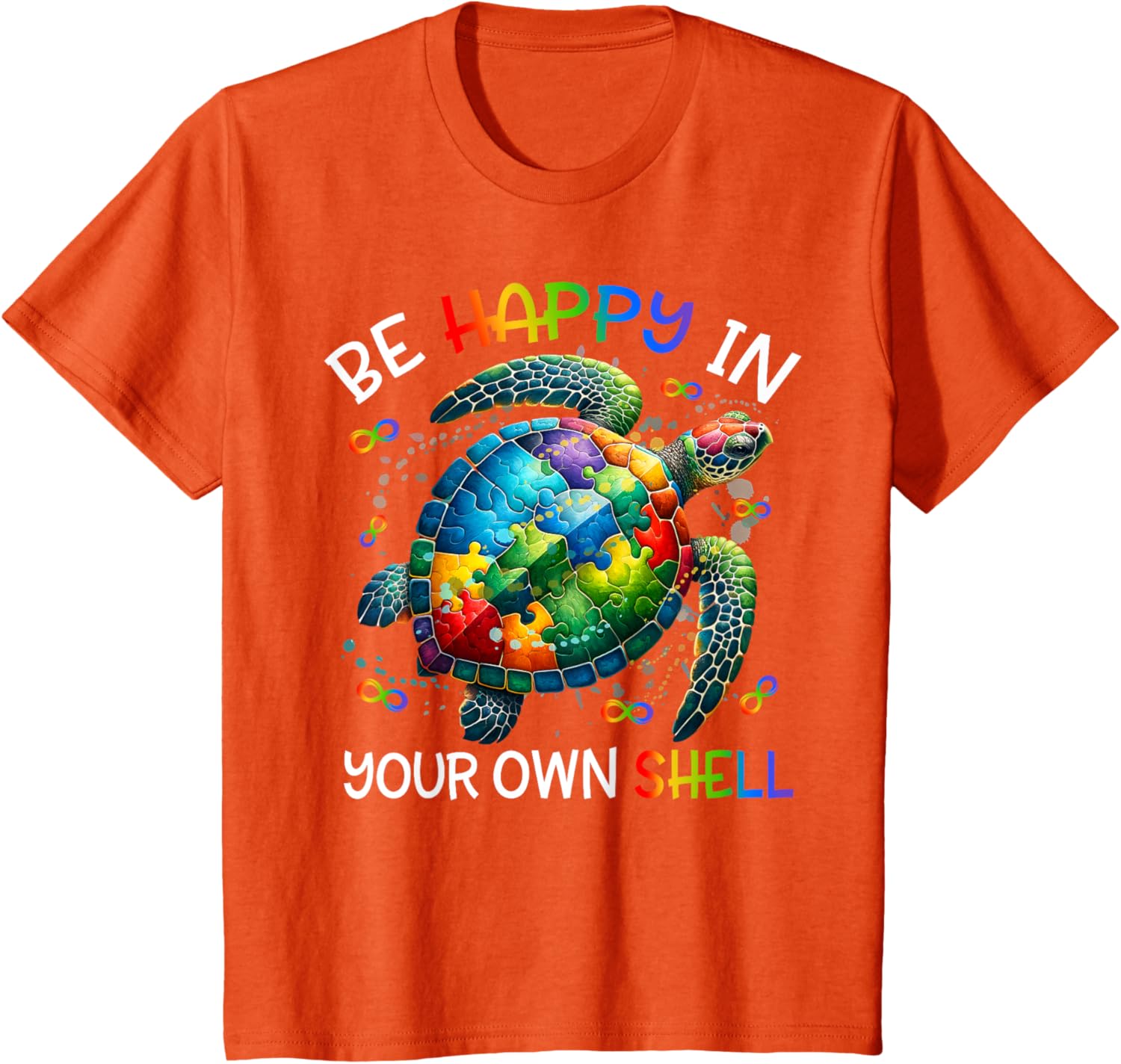 Puzzle Turtle Be Happy In Your Own Shell Autism Awareness