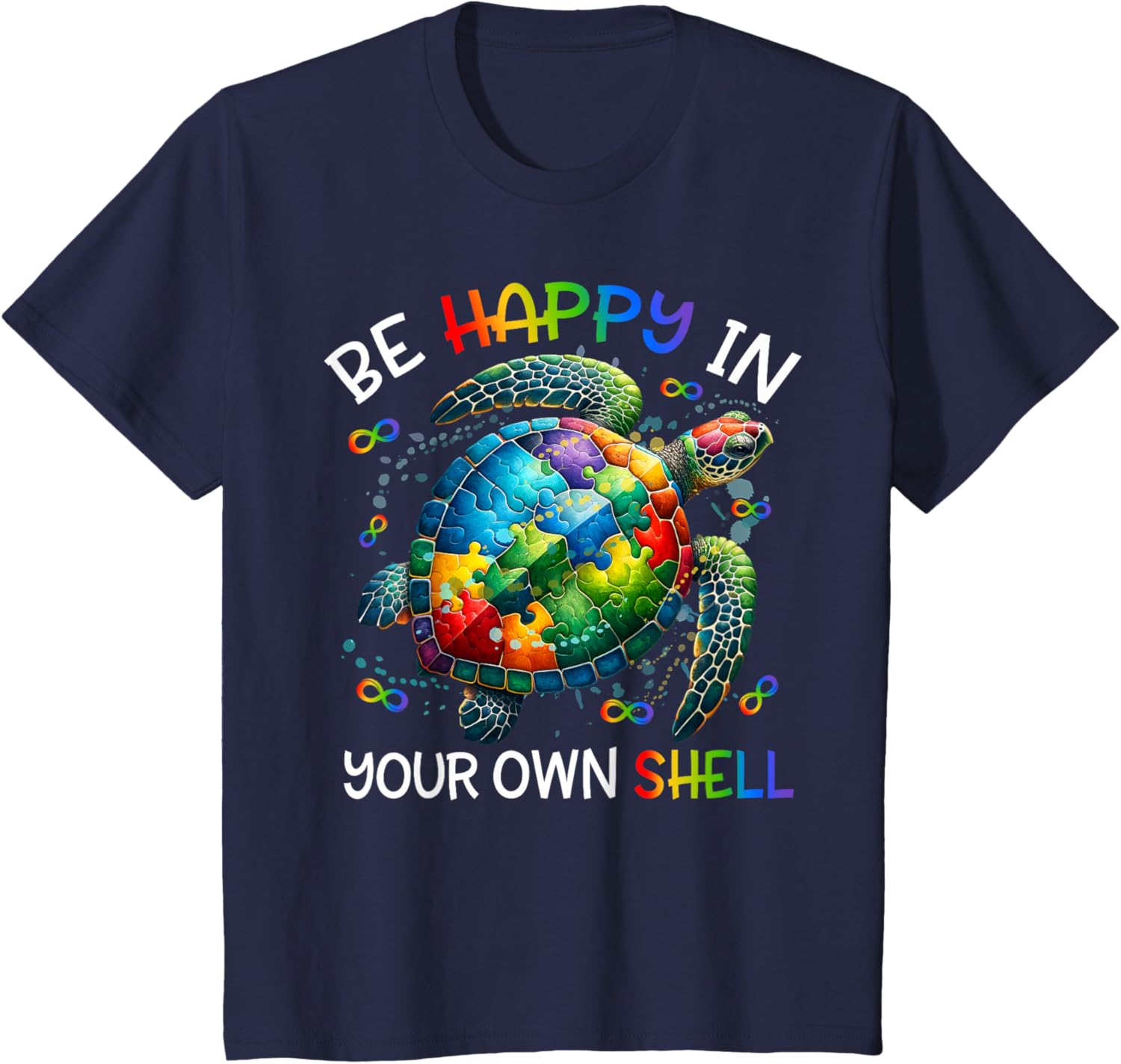 Puzzle Turtle Be Happy In Your Own Shell Autism Awareness