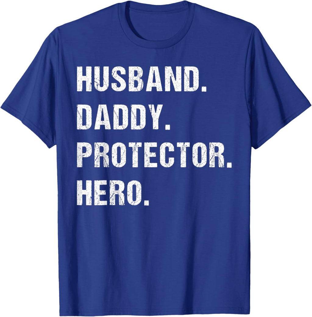 Husband Daddy Protector Hero Fathers Day Gift For Dad Wife
