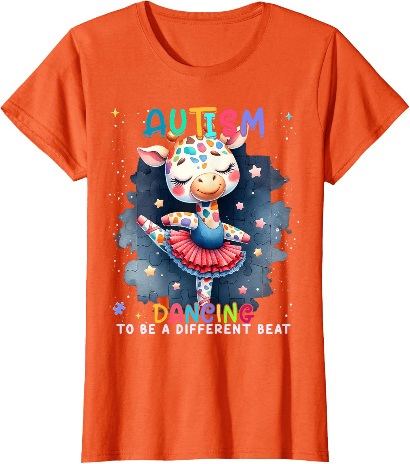 Autism Awareness Cute Unicorn Dancing To A Different Beat