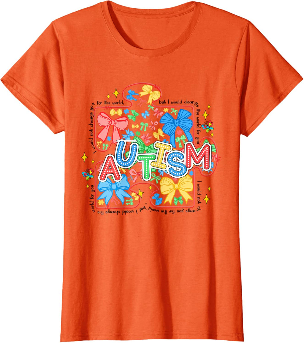 Autism Awareness Coquette Bow Autism Awareness Puzzle Piece