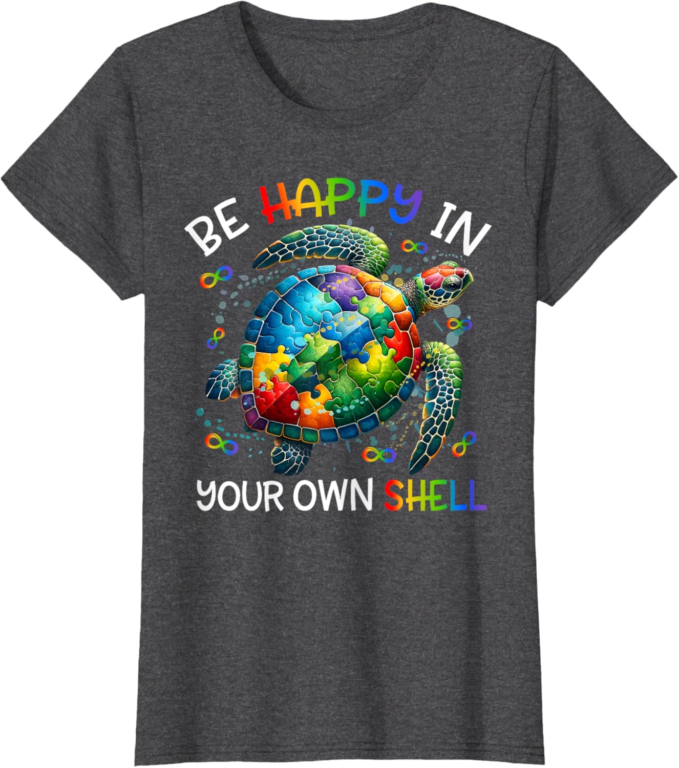 Puzzle Turtle Be Happy In Your Own Shell Autism Awareness