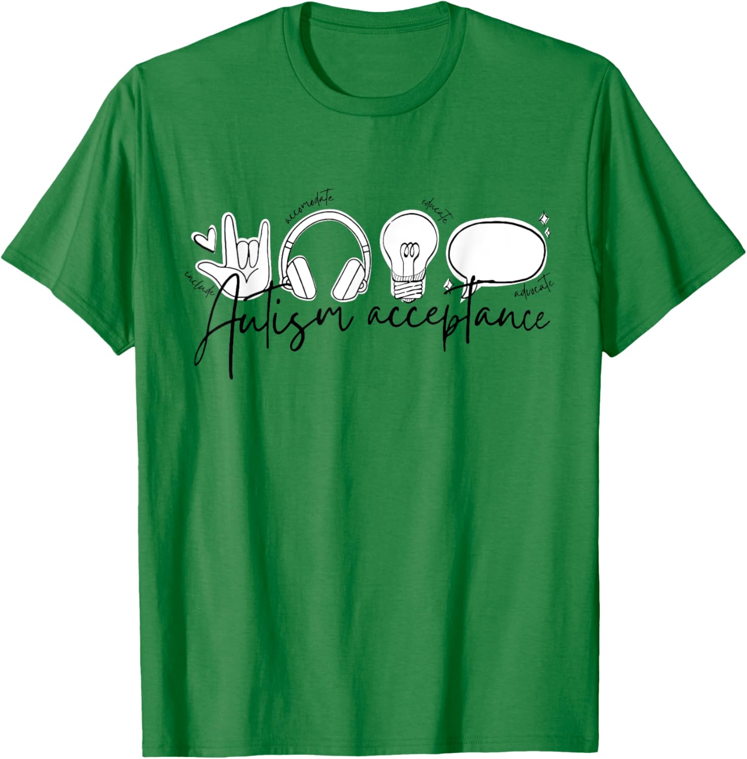 Autism Awareness Acceptance Shirt Support Mom Women Kid