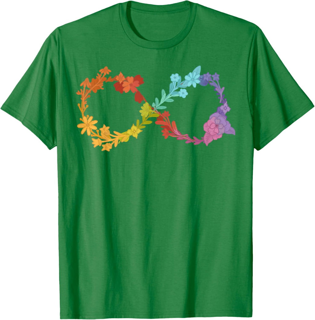 Floral Neurodiversity Infinity Symbol Autism Awareness