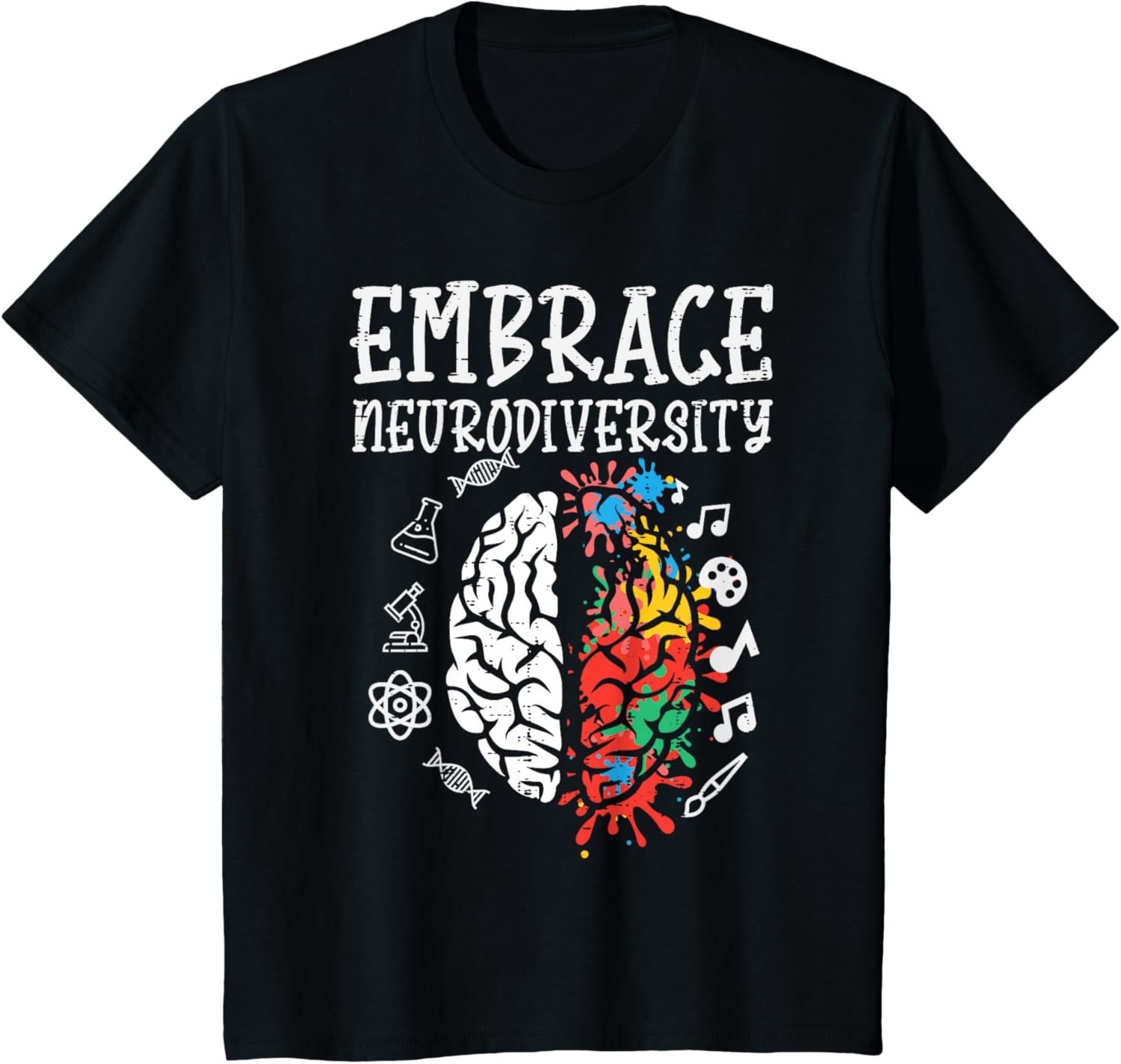 Embrace Neurodiversity Autism Awareness ASD Men Women Kids
