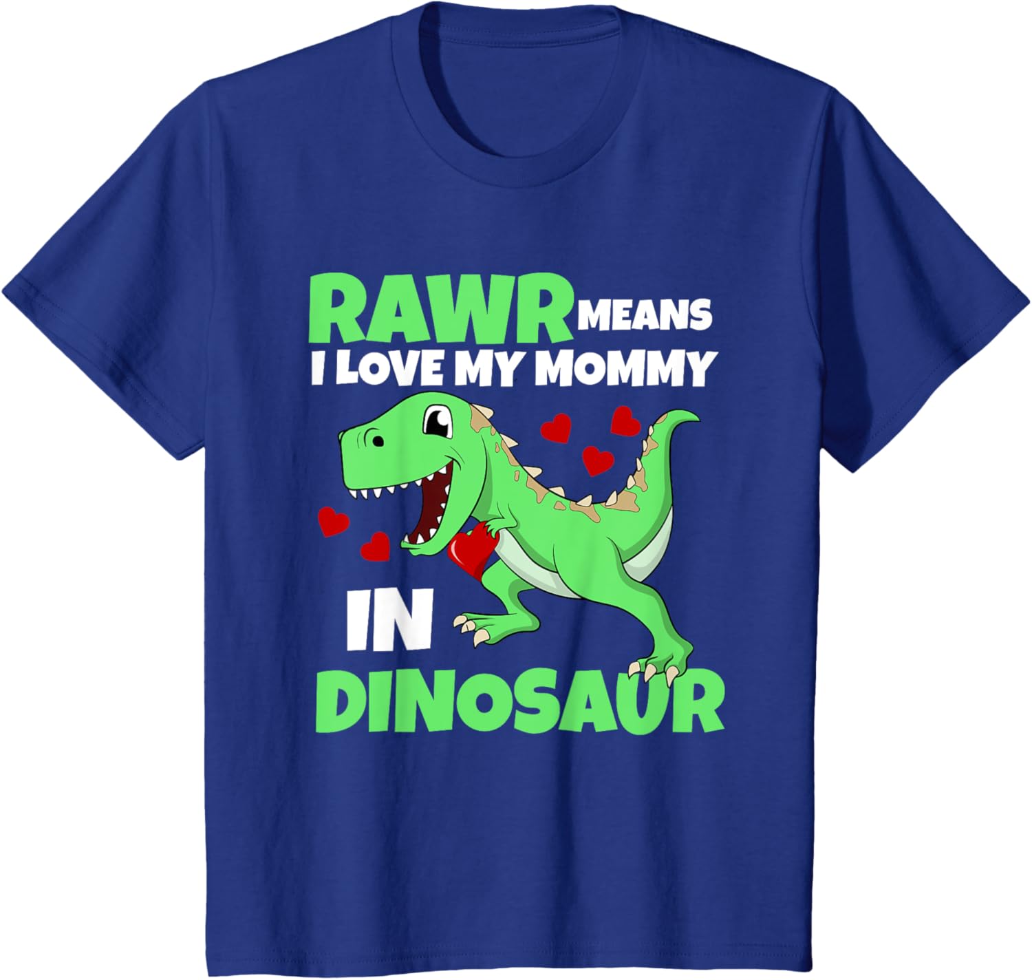 Kids I Love My Mommy Rawr Dinosaur Mom Mother's Day Toddler Boy Mother Shirt