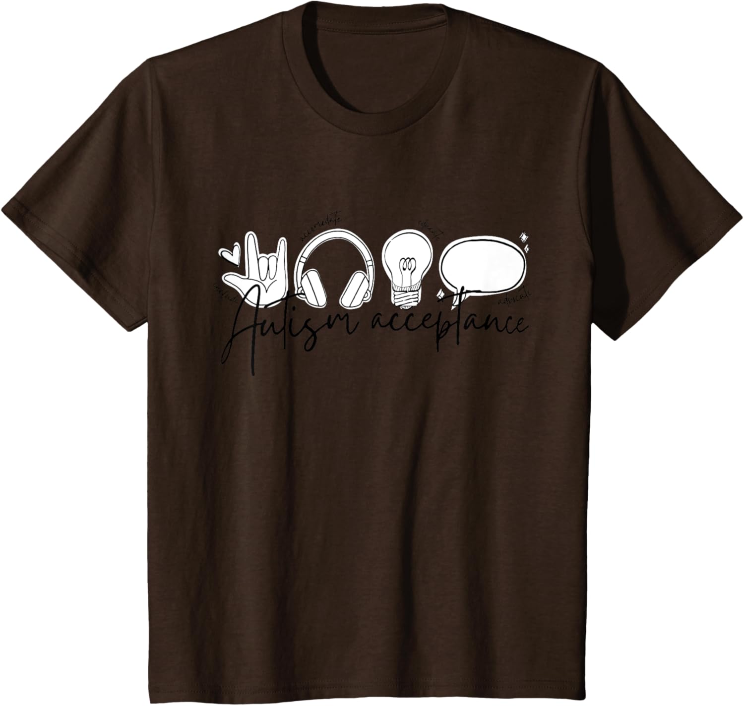 Autism Awareness Acceptance Shirt Support Mom Women Kid