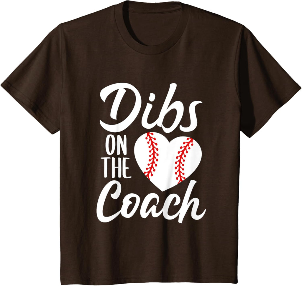 Dibs On The Coach Funny Baseball Heart Cute Mother's Day