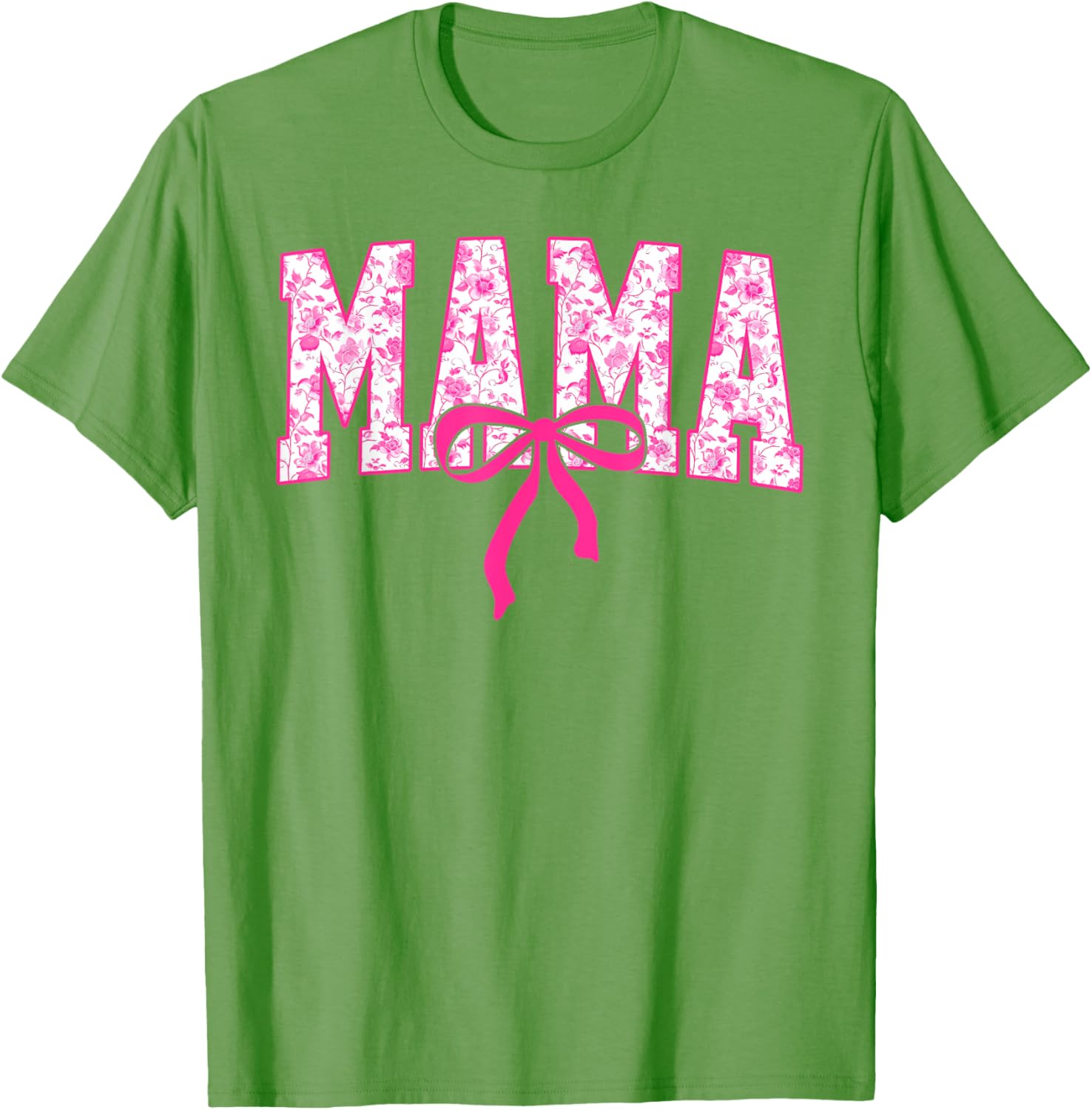 Coquette Pink Chinoiserie Mama Floral Bow Mom Mothers Day