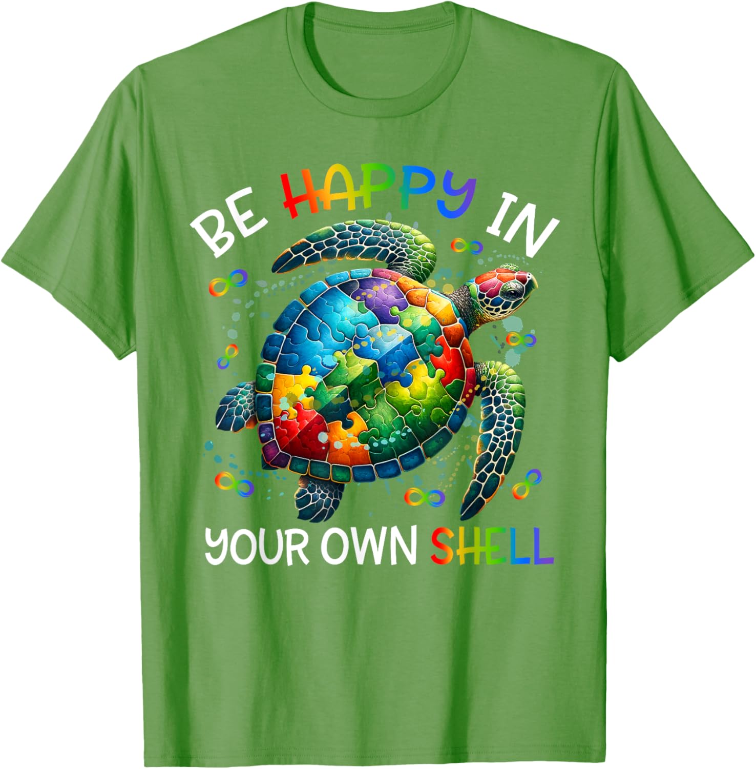 Puzzle Turtle Be Happy In Your Own Shell Autism Awareness