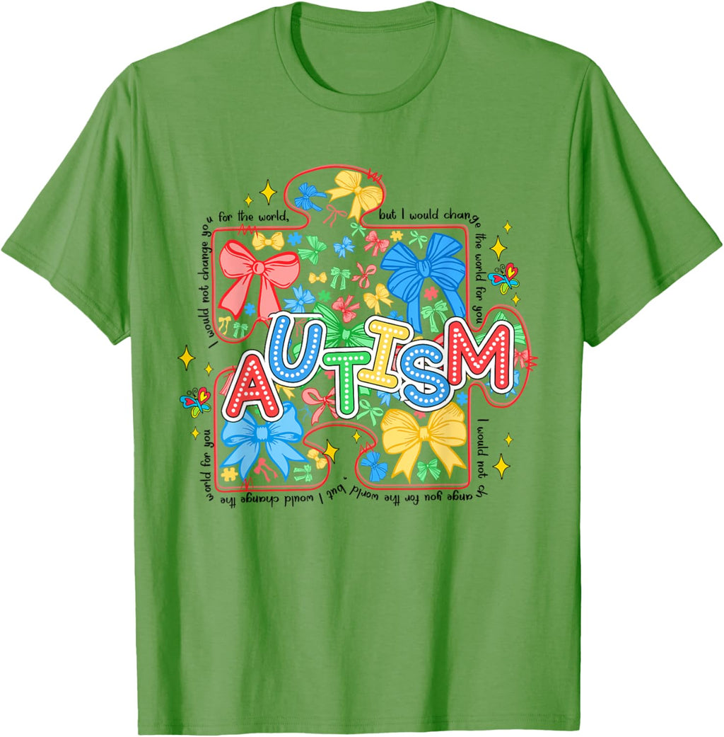 Autism Awareness Coquette Bow Autism Awareness Puzzle Piece
