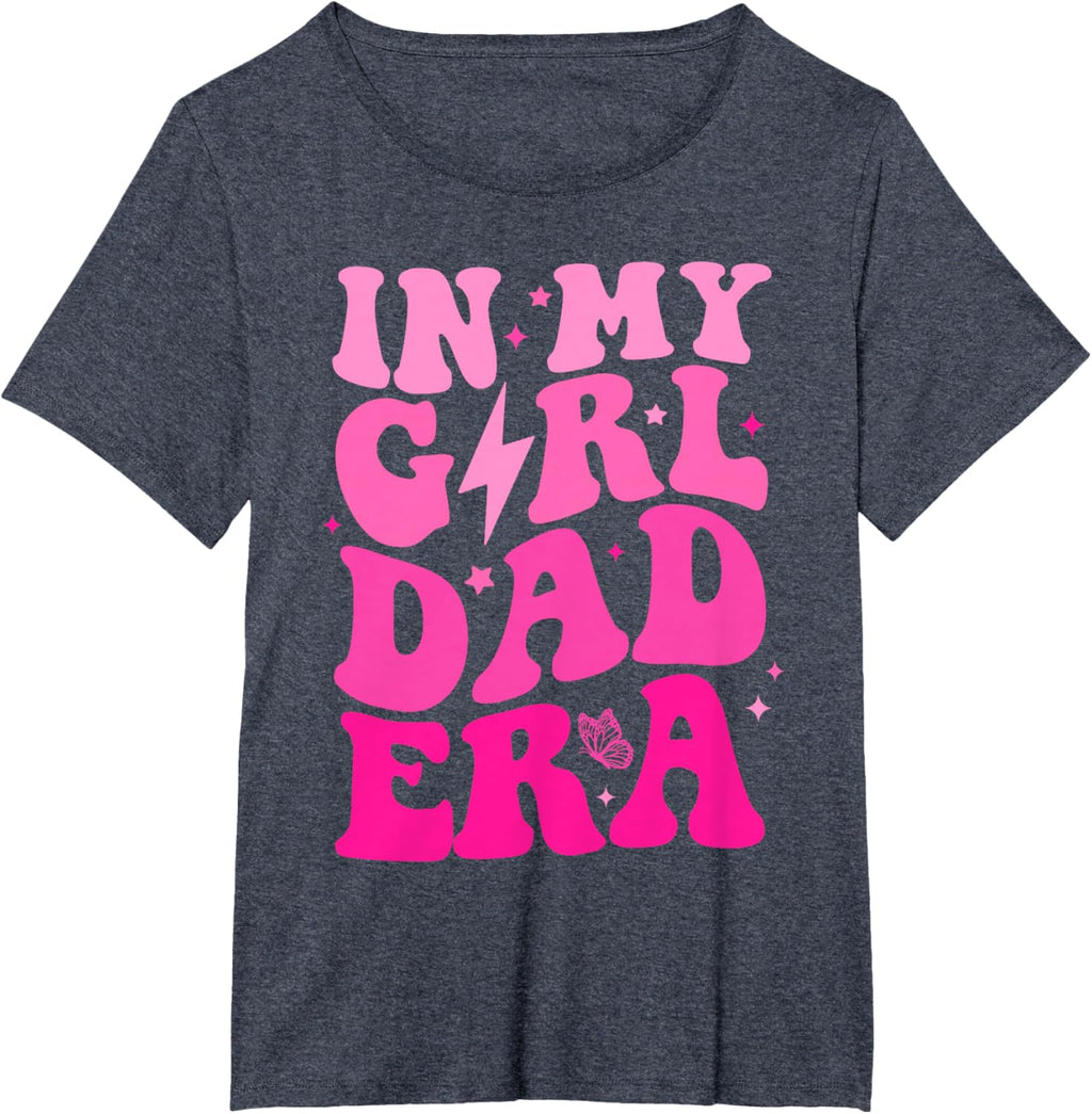 In My Dad Era Girl Groovy Retro Papa Fathers Day