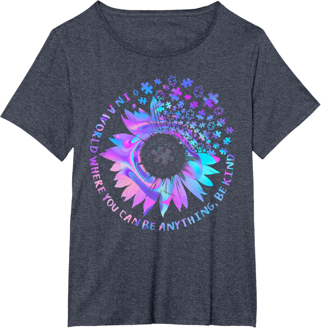 Be Kind Autism Awareness Kindness Sunflower Tie Dye Puzzle