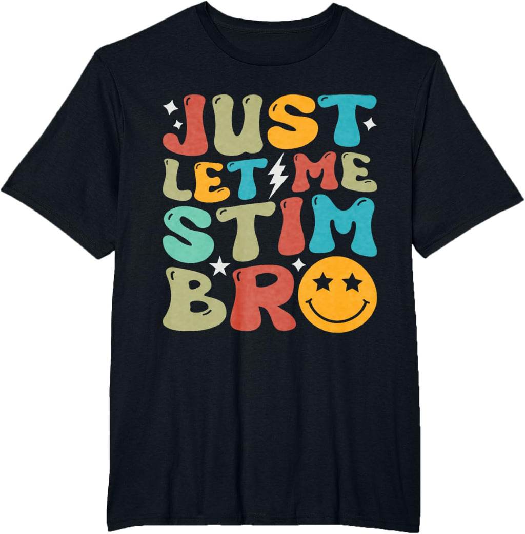 Groovy Just Let Me Stim Bro Kids Boys Funny Autism Awareness