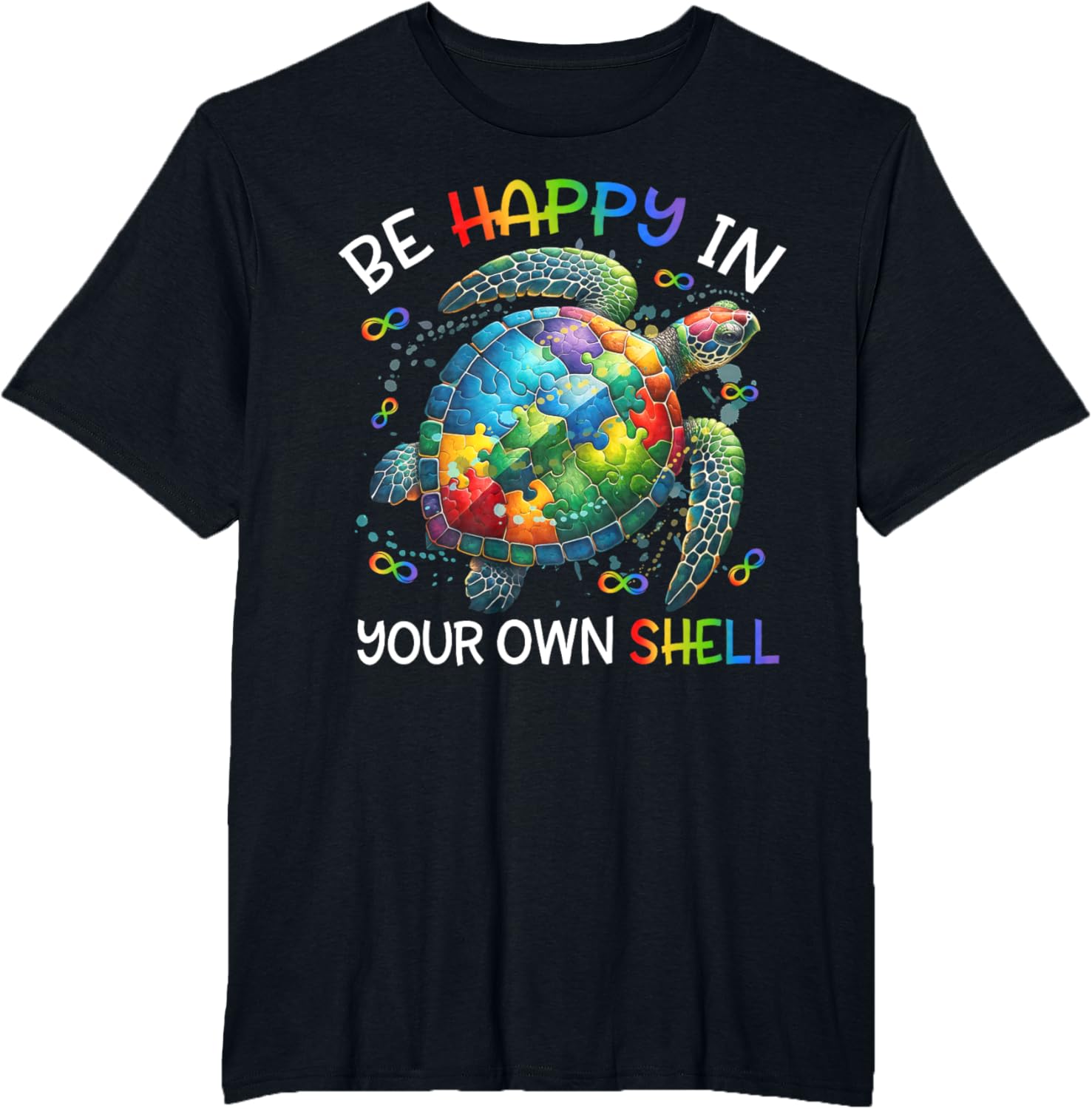 Puzzle Turtle Be Happy In Your Own Shell Autism Awareness