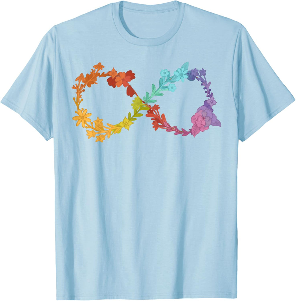Floral Neurodiversity Infinity Symbol Autism Awareness