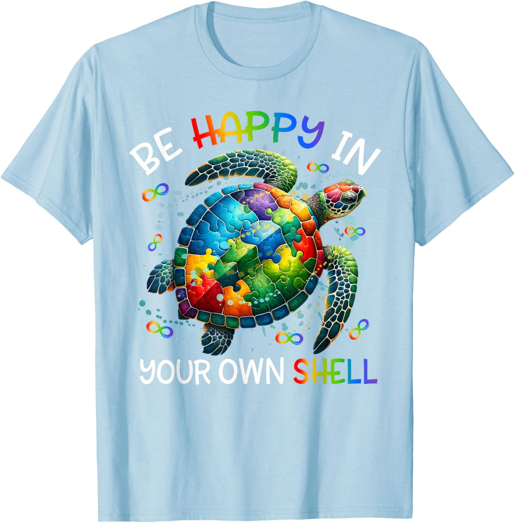 Puzzle Turtle Be Happy In Your Own Shell Autism Awareness