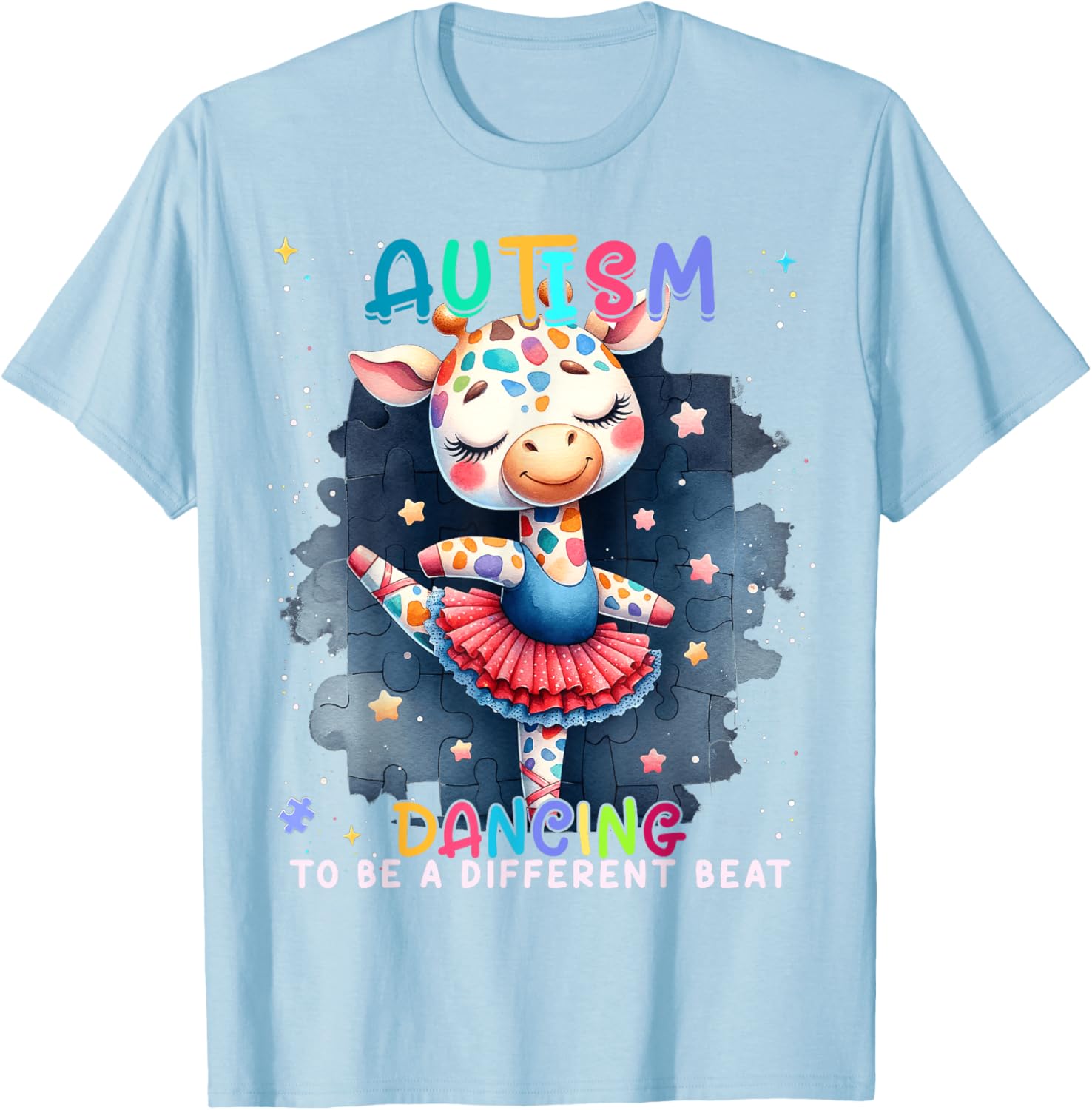 Autism Awareness Cute Unicorn Dancing To A Different Beat