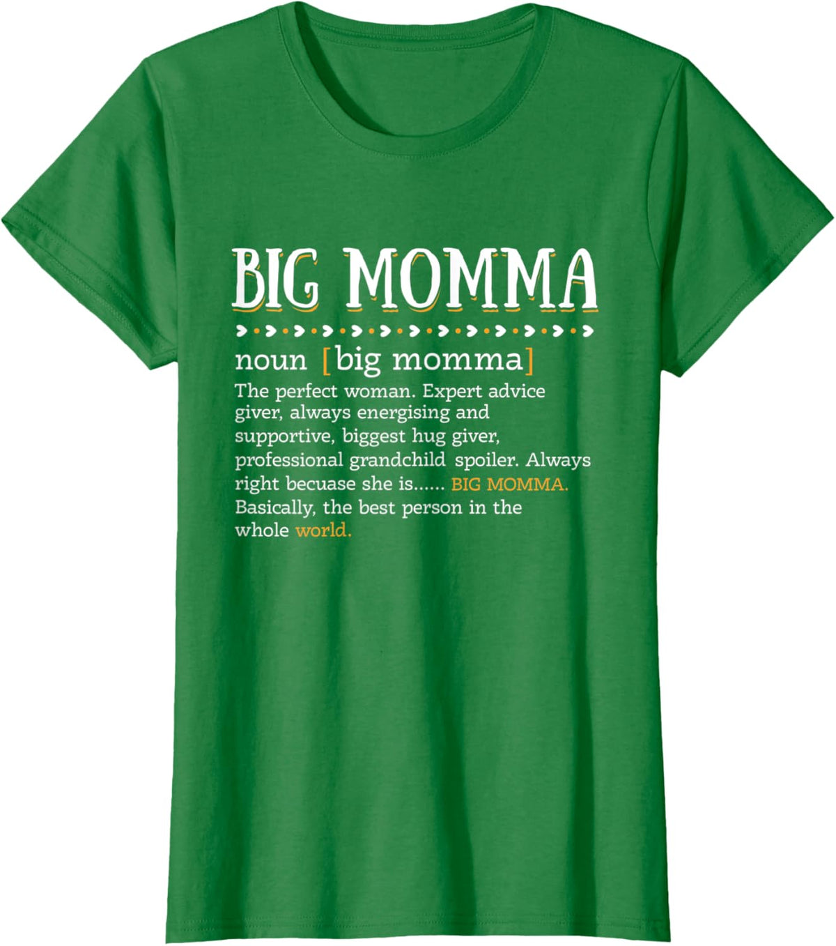 Womens Funny BIG MOMMA Definition Cute Mom Grandma Mother\u2019s Day