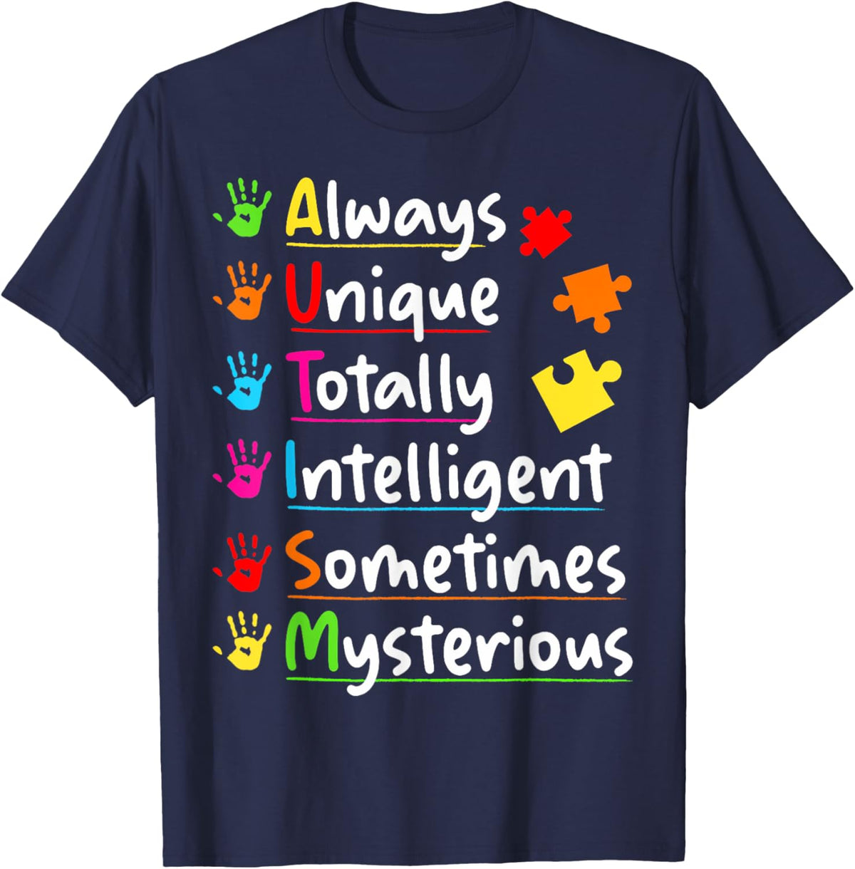 Always Unique Autism Awareness Totally Intelligent Kids