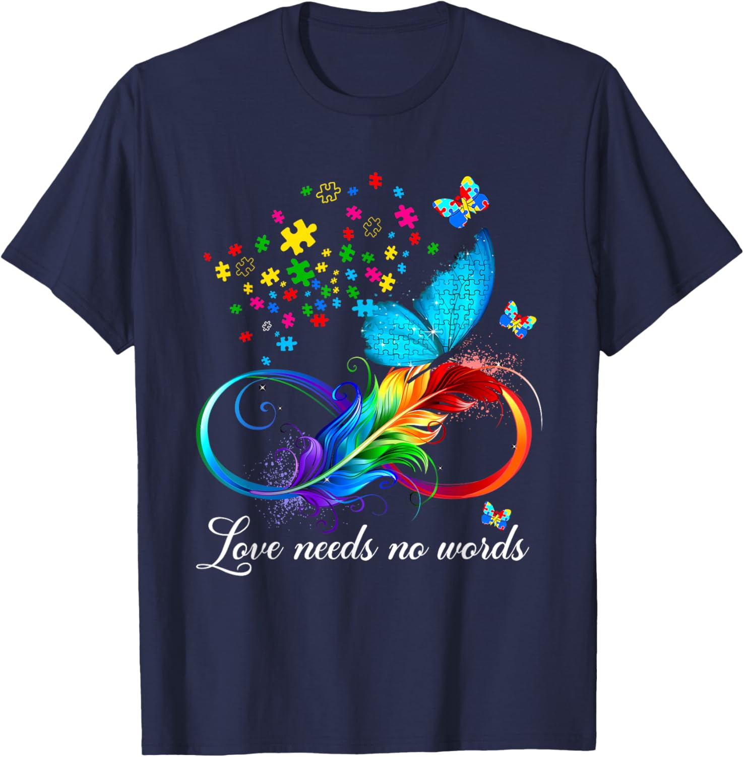 Love Needs No Words Autism Kids Mom Support Autism Awareness