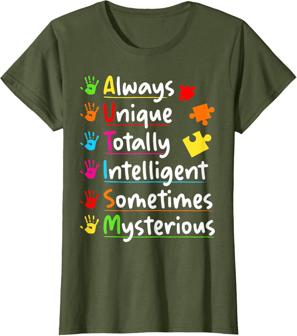 Always Unique Autism Awareness Totally Intelligent Kids