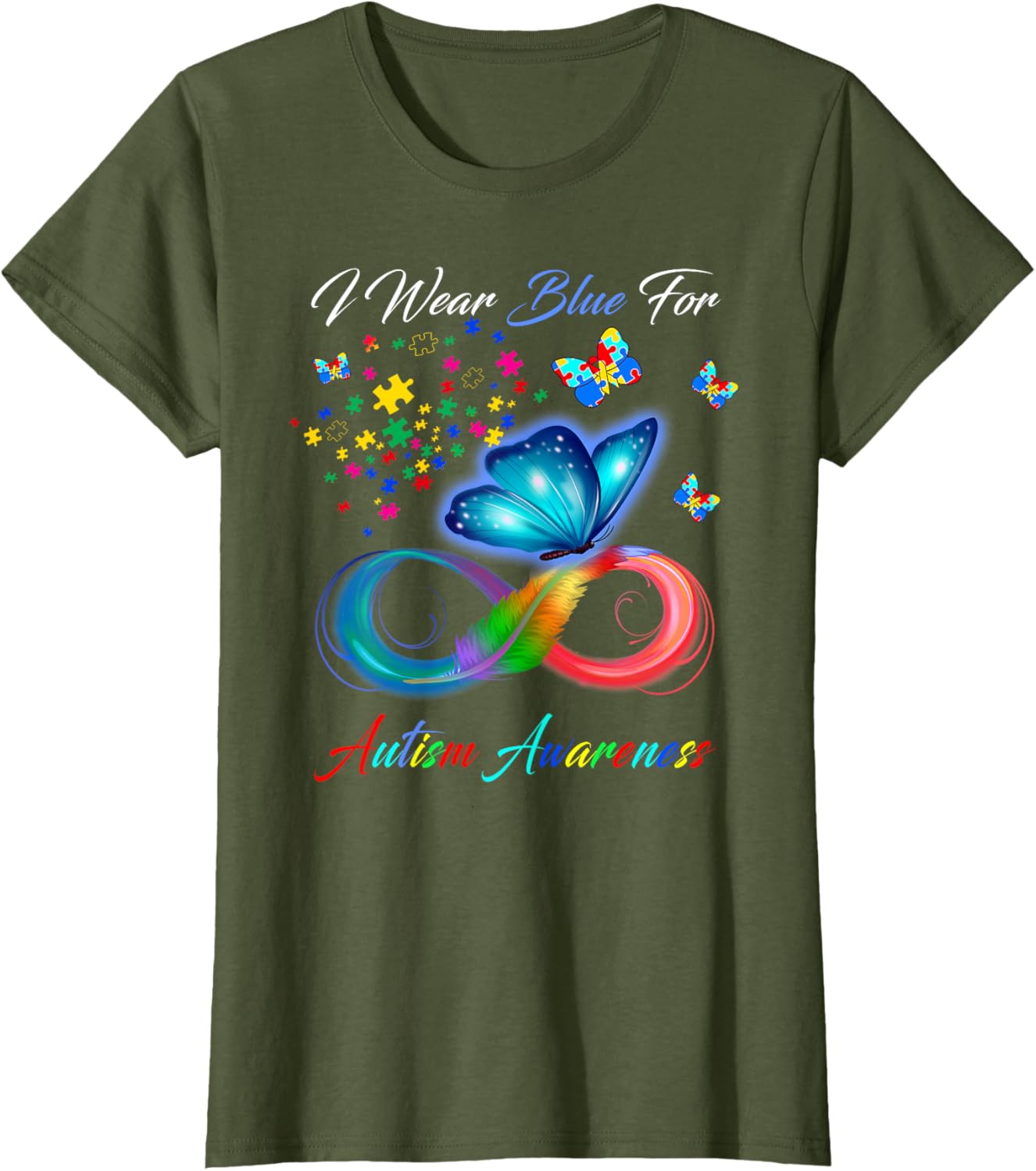 I Wear Blue For Autism Awareness - Autism Awareness Month